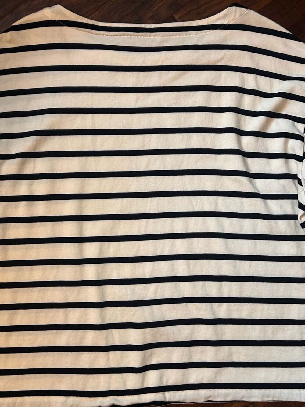 Jenni Kayne Claude Striped Long Sleeve Cotton Tee XXL NWOT quiet luxury minimal - Picture 8 of 10